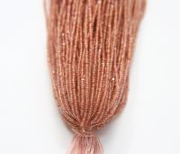 13/0 Hanks Charlotte True Cut Beads Matt Crystal Rose Gold Lined jewellery rare glass beads  jewelry supply native beads