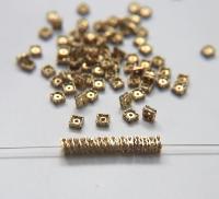 Swarovski Square Spacer Rondelle 177604 5mm Metal findings vintage components jewelry making craft supplies decorations