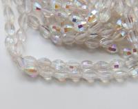 10X7 mm vintage Japanese Crystal Aurore Boreale faceted Oval Glass beads spacer beads wholesale beads
