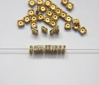 Swarovski Square Spacer Rondelle 177604 5mm Metal findings vintage components jewelry making craft supplies decorations