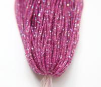 11/0 Hanks Charlotte Cut Beads Patina Electric Fuchsia Lined Aurore Boreale 1/5/25/50/100 Hanks PREMIUM SEED BEADS, Native Supplies