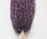 13/0 Hanks Charlotte Cut Beads Patina Transparent Amethyst Aurore Boreale Hanks 1.6mm glass beads native supply findings