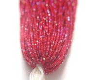 11/0 Hanks Charlotte Cut Beads Patina Dark Red Opaque Aurore Boreale 1/5/25/50/100 Hanks PREMIUM SEED BEADS, Native Supplies