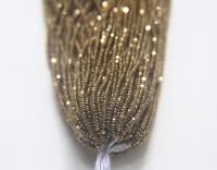 11/0 Hanks Charlotte Cut Beads Light Dorado glass beads native jewelry supply findings craft supply vintage supply