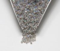 11/0 Charlotte true Cut Beads Patina White Opal Silverlined Aurore Boreale loose beads embroidery materials making jewelry native supply