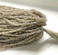 11/0 Hanks Charlotte Cut Beads Patina White Opal Gold Lined Aurore Boreale PREMIUM SEED BEADS Native Supplies truecuts beads