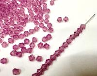 Lilac Opal Genuine Czech Bicone 4mm (71000) rare findings, embroidery materials, vintage beads