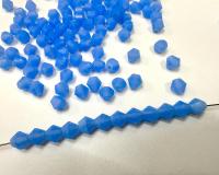 Sapphire Opal Genuine Czech Bicone 5mm rare jewelry findings embroidery materials vintage beads