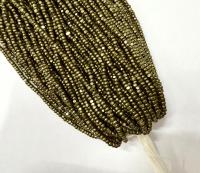 11/0 Hanks Charlotte Cut Beads Metallic Khaki
