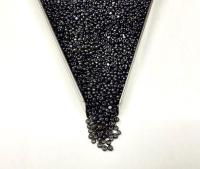 11/0 Charlotte true Cut Beads Ionized Transparent Black Diamond