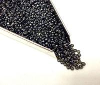 11/0 Charlotte true Cut Beads Ionized Transparent Black Diamond
