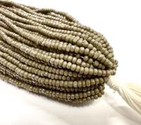Charlotte Cut Seed Beads, Ionized Grey Opaque 11/0