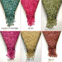11/0 Charlotte Cut Seed Beads, Pearl Lined AB Czech Glass