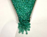 11/0 Charlotte Cut Seed Beads, Pearl Lined AB Czech Glass