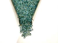 11/0 Charlotte Cut Seed Beads, Pearl Lined AB Czech Glass