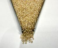 11/0 Charlotte Cut Seed Beads, Pearl Lined AB Czech Glass