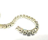 Swarovski Rhinestone Chain in Crystal | 4mm Square Brass Settings, Bridal Supplies