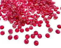 3mm Swarovski Ruby Givré Vintage Cabochons, Flat Back