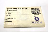4mm Preciosa Crystal Violet Flat Back Sew-On Stones