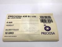4mm Preciosa Crystal Peridot Flat Back Sew-On Stones