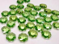 12mm Swarovski Peridot Flower Sew-on Crystal (2/4/12 Pieces)