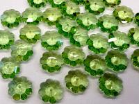 12mm Swarovski Peridot Flower Sew-on Crystal (2/4/12 Pieces)