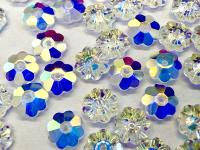 6mm Swarovski Crystal Crystal Aurore Boreale Margarita Flower Sew-on Stone – Unfoiled Austrian Crystal