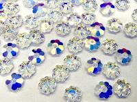 6mm Swarovski Crystal Crystal Aurore Boreale Margarita Flower Sew-on Stone – Unfoiled Austrian Crystal
