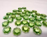 12mm Swarovski Peridot Flower Sew-on Crystal (2/4/12 Pieces)