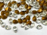 Vintage Swarovski 6x4 mm Crystal Pear Shape 4320 Premier Crystal Rhinestones (6 Pieces) gemstones, jewlery