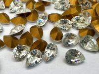 Vintage Swarovski 6x4 mm Crystal Pear Shape 4320 Premier Crystal Rhinestones (6 Pieces) gemstones, jewlery