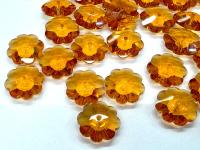 12mm Swarovski Topaz Flower Sew-on Crystal (2/4/12 Pieces)
