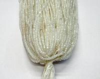 13/0 Charlotte Cut Glass Beads, Patina Matt Crystal Aurore Boreale, Native Jewelry Supply