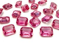 Vintage Swarovski Crystal Rose Rhinestones, 10X8mm 2 PIECES Octagon (4600)