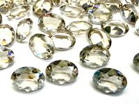 Vintage Swarovski Crystal Silver Shade Unfoiled Rhinestones, 8x6mm Oval Crystals