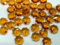 12mm Swarovski Topaz Flower Sew-on Crystal (2/4/12 Pieces)