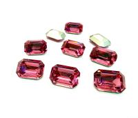 Vintage Swarovski Crystal Rhinestone, 14x10mm Octagon Crystal Gemstone