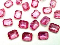 Vintage Swarovski Crystal Rose Rhinestones, 10X8mm 2 PIECES Octagon (4600)
