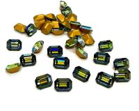 Vintage Swarovski Crystal Rhinestones, 8x6mm Octagon Sahara (4600)
