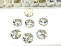 Swarovski 10mm Rivoli Crystal Sew On Rhinestone, Bridal Embroidery (3200)