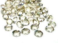 Vintage Swarovski Crystal Silver Shade Unfoiled Rhinestones, 8x6mm Oval Crystals