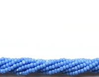 13/0 Charlotte Cut Beads 1.6mm Light Sapphire Opaque 5/10/20/50/250/500 Grams craft supplies, jewelry making, embroidery materials