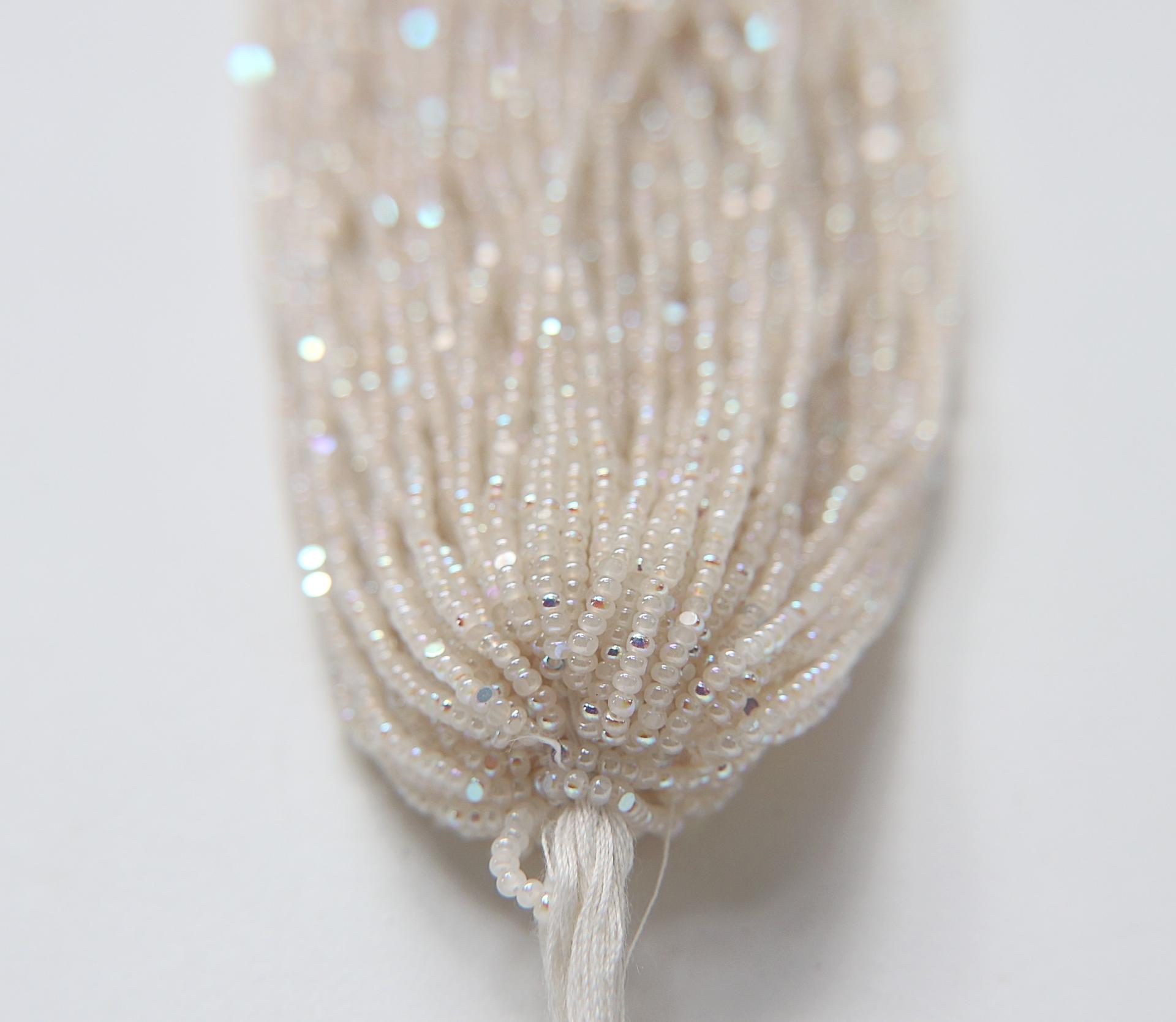 11/0 Hanks Charlotte Cut Beads Patina White Alabaster Aurore Boreale 1/5/25/50/100 Hanks PREMIUM SEED BEADS, Native Supplies