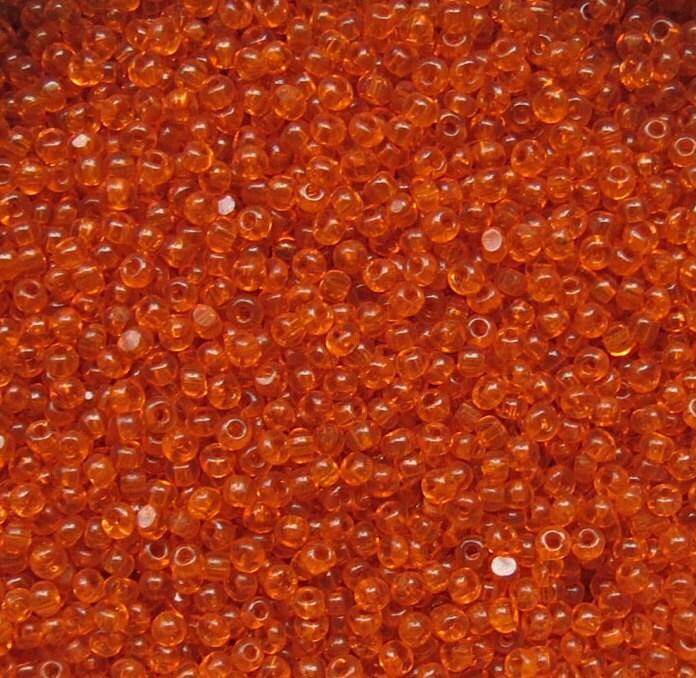 11/0 Charlotte Cut Beads Light Orange Transparent 10/20/50/250/500 Grams (10 Grams 1300 Pieces) PREMIUM SEED Beads