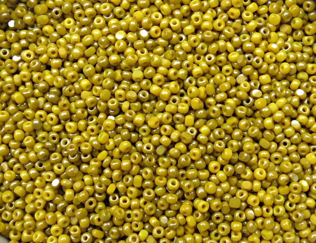 11/0 Charlotte true Cut Beads Ionized Yellow Opaque 10/20/50/250/500 Grams rare supplies jewelry