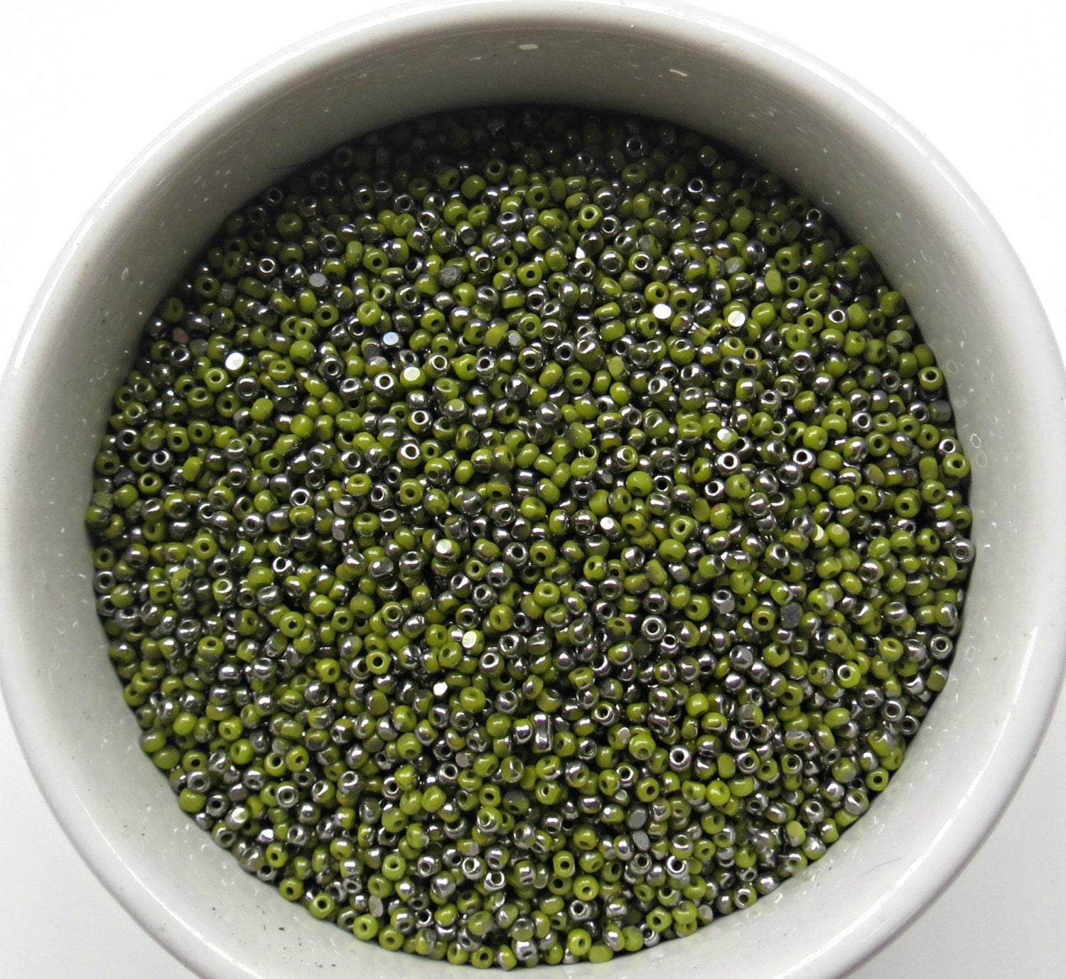 11/0 Charlotte true Cut Beads  Patina Opaque Olivine Gun Metal 10/20/50/250/500 Grams 1300 Pieces embroidery materials, jewelry making