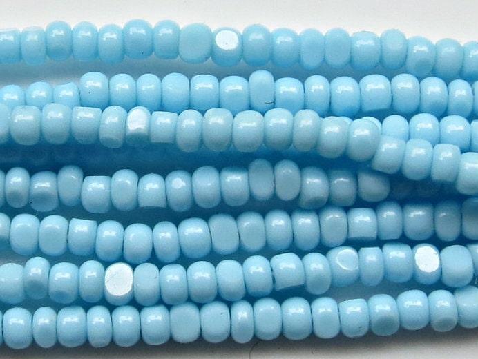 13/0 Charlotte true Cut Beads Opaque Powder Turquoise 5/10/20/50/250/500 Grams PREMIUM SEED BEADSembroidery materials, jewelry making