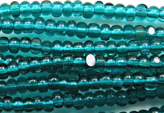 13/0 Charlotte Cut Beads Transparent Teal Green Loose Beads 5/10/20/50/250/500 Grams glass beads, jewelry supply, findings, craft supply