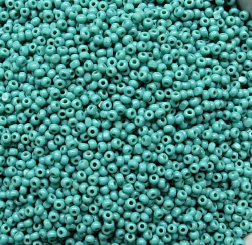 11/0 Charlotte Cut Beads Opaque Aqua Green 10/20/50/250/500 Grams (10 Grams 1300 Pieces) embroidery materials, jewelry making, vintage beads