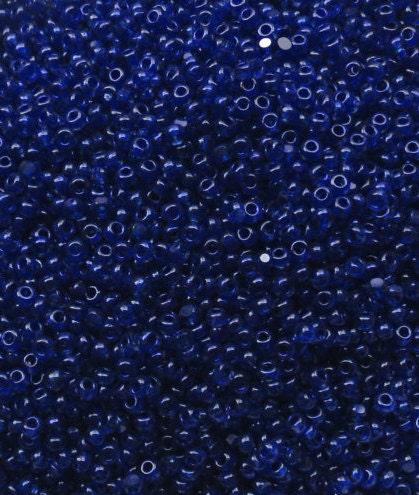 13/0 Charlotte Cut Beads Royal Blue Transparent 5/10/20/50/250/500 Grams craft supplies, jewelry making, embroidery materials, vintage beads